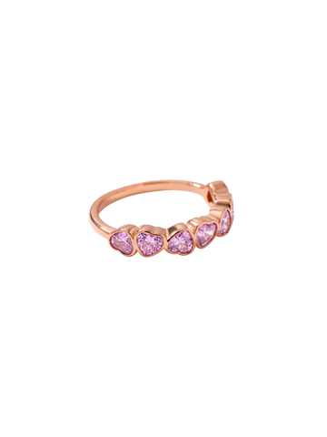 Hearts Of Love Pink Ring