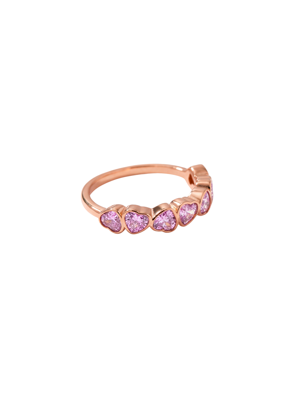 Hearts Of Love Pink Ring