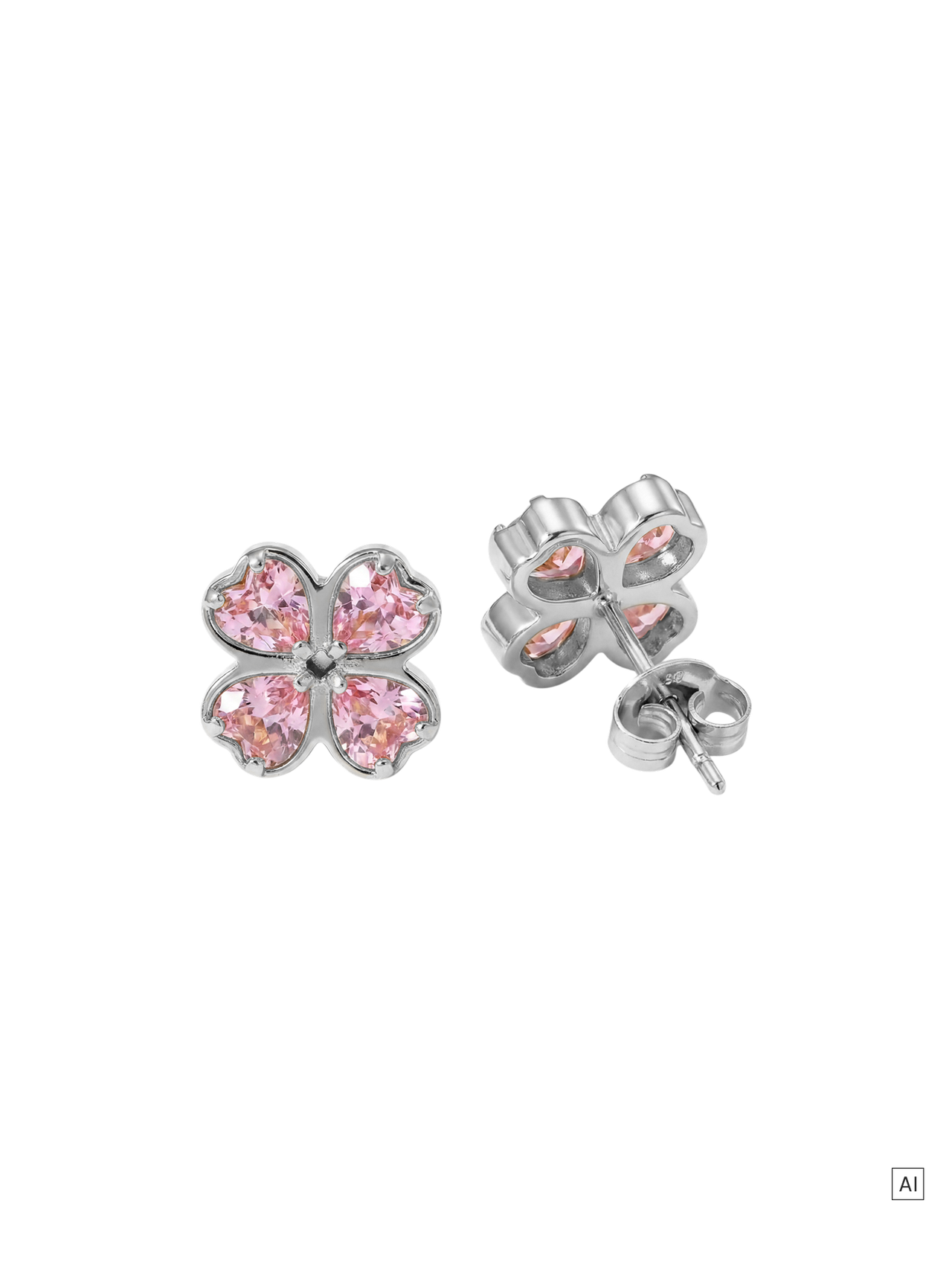 Rosa Cuore Ohrringe