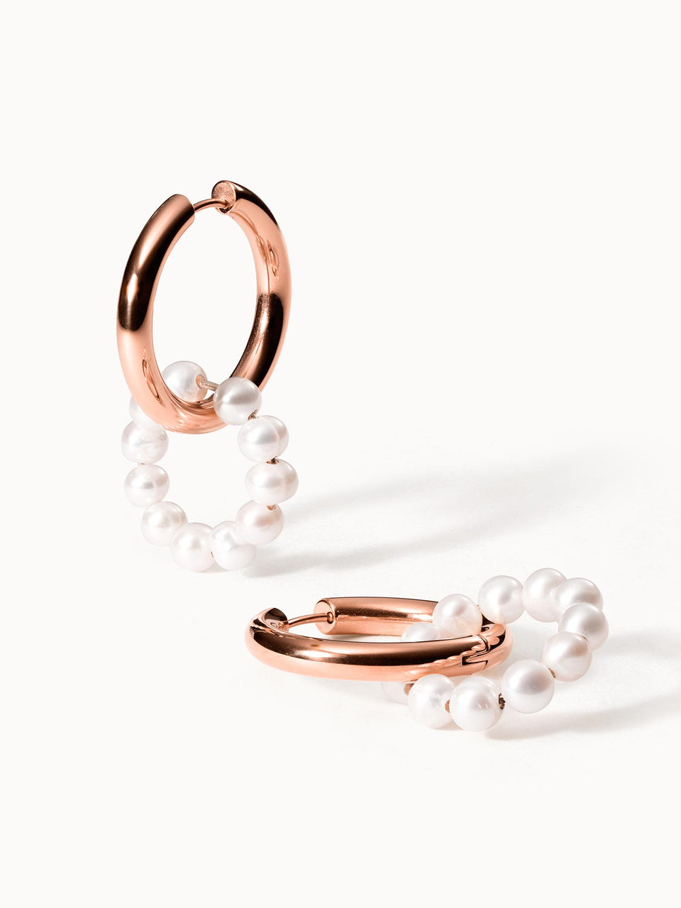 PURELEI Honu Ohrringe Roségold mit einzigartigen Süßwasserperlen, elegant und feminin, inspiriert von Aloha-Spirit