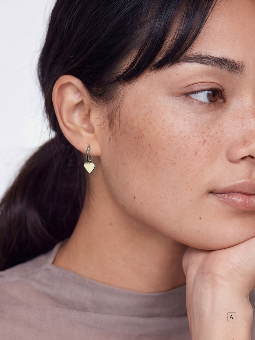 Earrings Lemon Heart