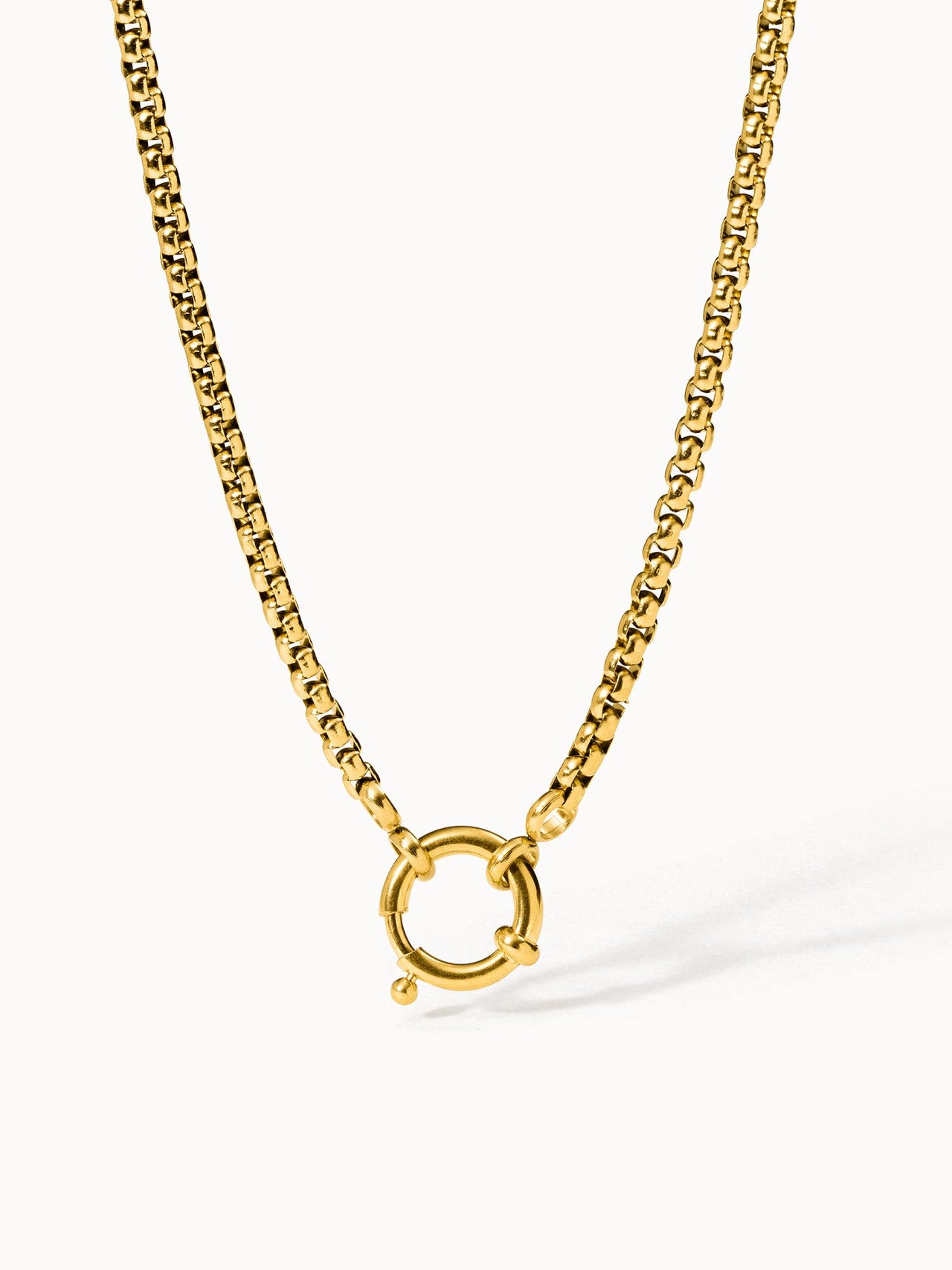 PURELEI Feel Good Charm Kette aus 18K vergoldetem Edelstahl mit Öse, elegant und nickelfrei für strahlende Leichtigkeit