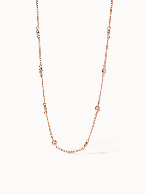 Roségoldene Kette mit funkelnden Details von PURELEI, elegant und feminin.
