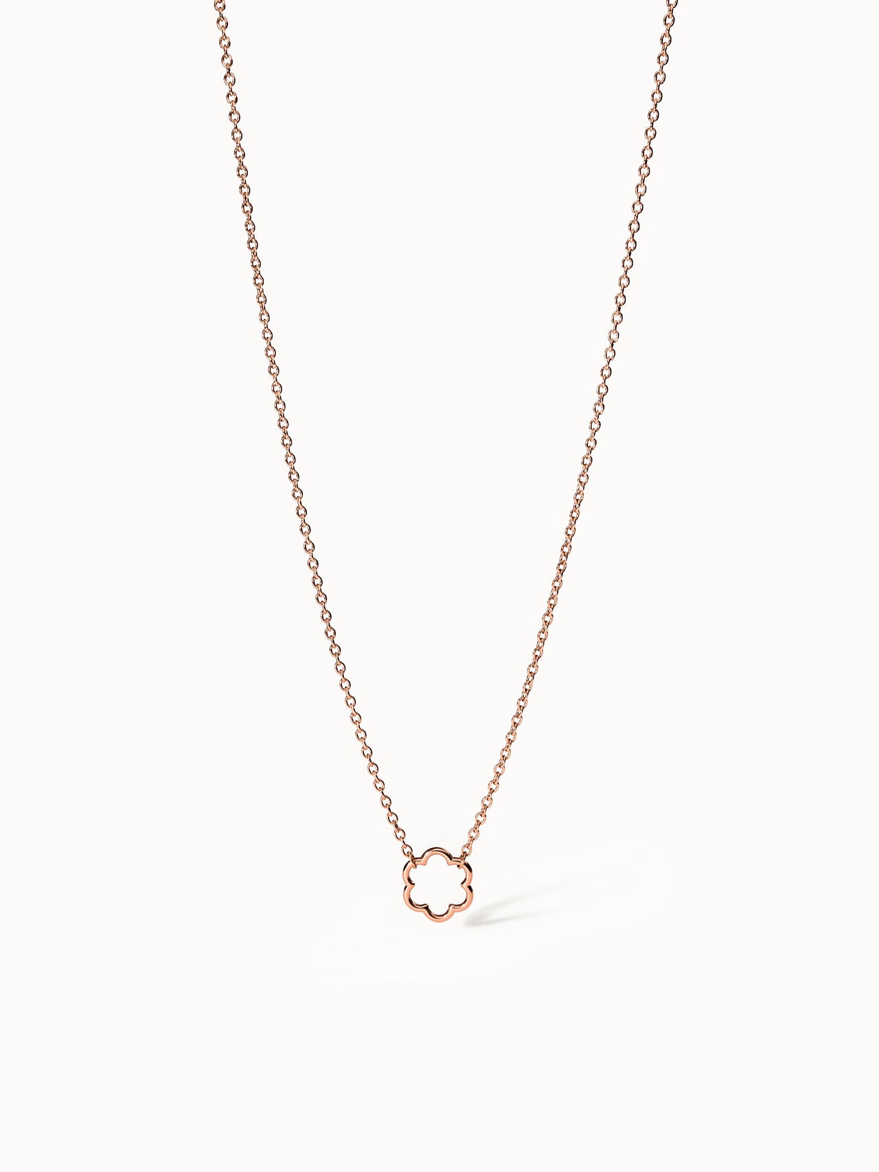 PURELEI Bloom Kette Roségold Edelstahl mit filigranem Blütenanhänger, elegant und feminin für Layering-Looks