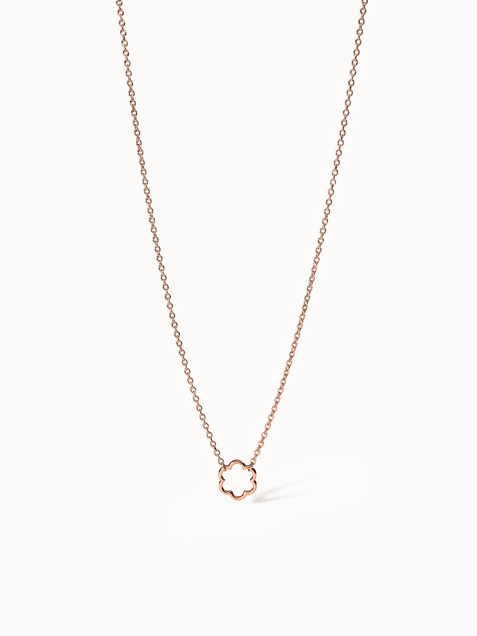 PURELEI Bloom Kette Roségold Edelstahl mit filigranem Blütenanhänger, elegant und feminin für Layering-Looks