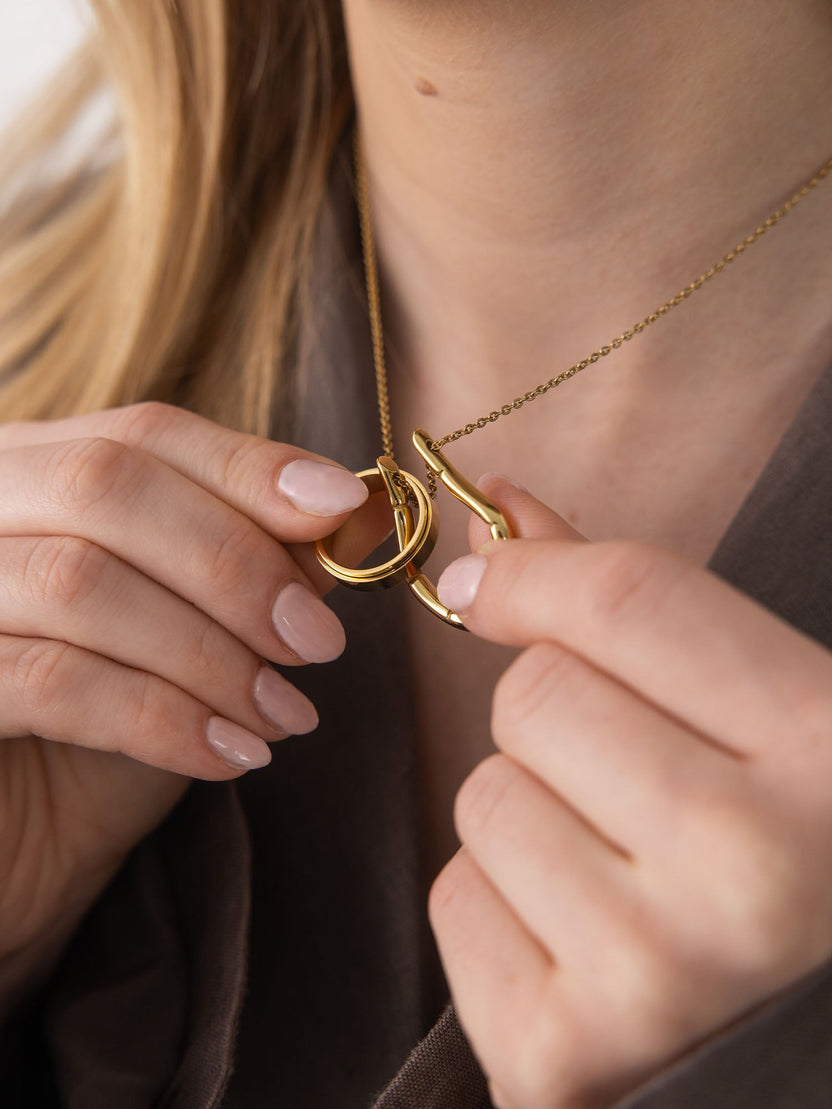 Ring-Halter Tropfen Kette