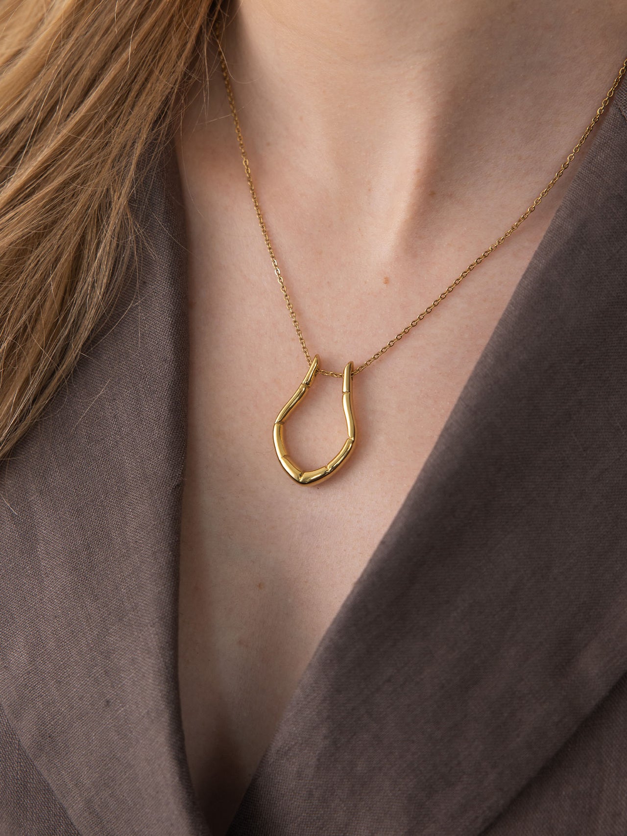 Ring-Halter Tropfen Kette
