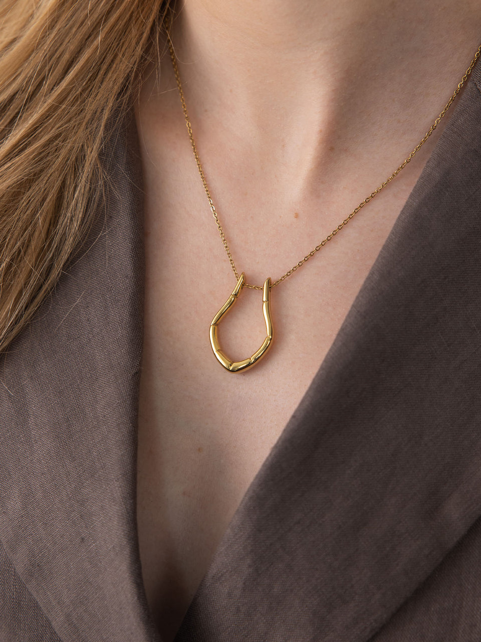 Ring-Halter Tropfen Kette