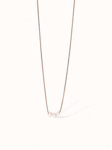 PURELEI Create Memories Kette in Roségold mit zarten Perlen, elegant und zeitlos, feminin und hochwertig.