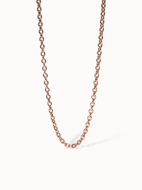 PURELEI Share Aloha Kette aus roségoldener, nickelfreier Gliederkette, elegant und zeitlos gestaltet.