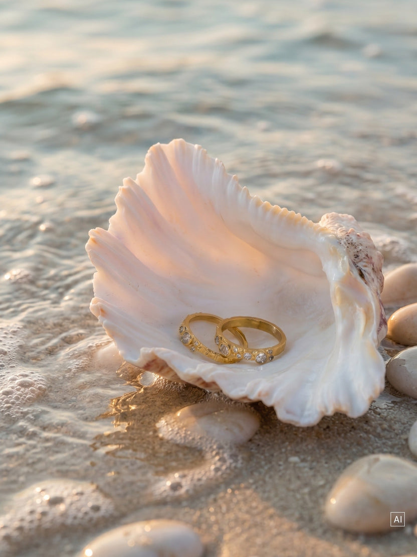 Coral Reef Ring Set