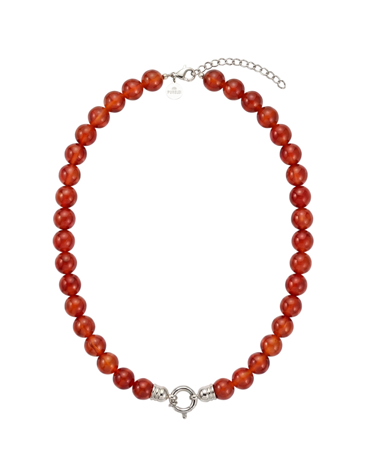 Roter Achat Charm Kette