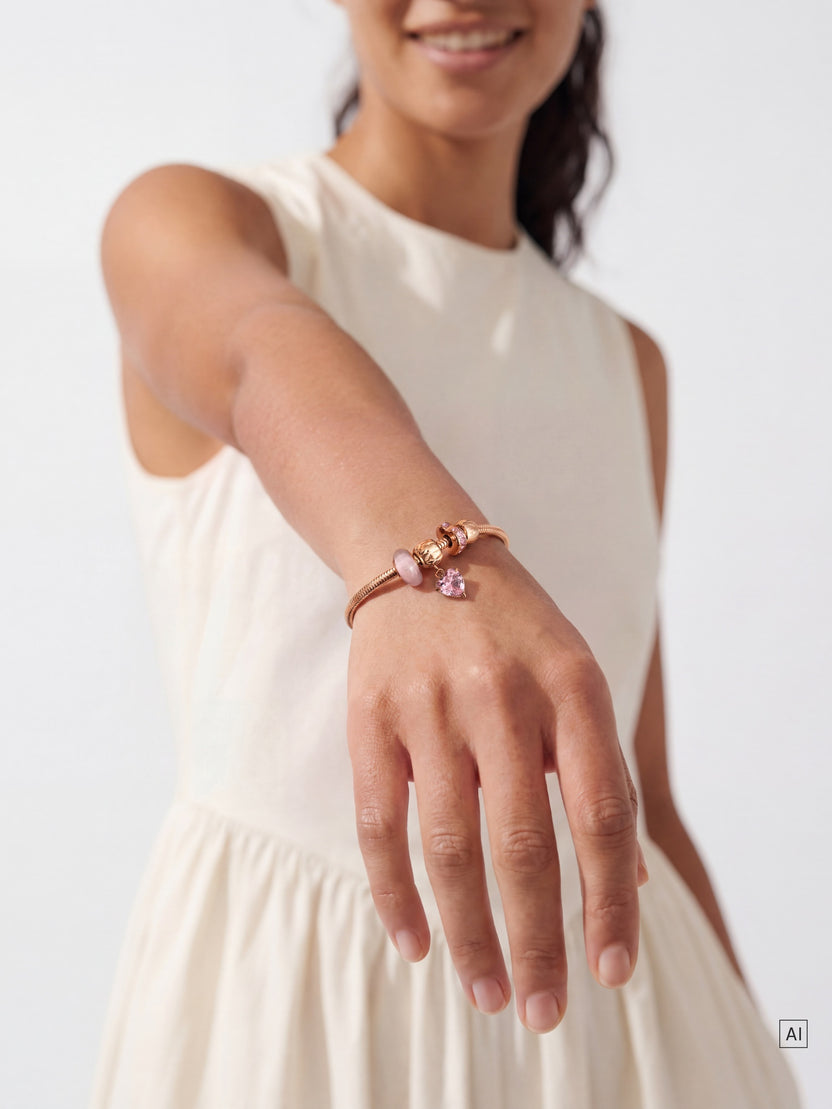 LEI Armband Pink Hearts Set