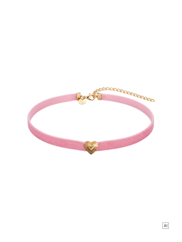 Velvet Heart Choker