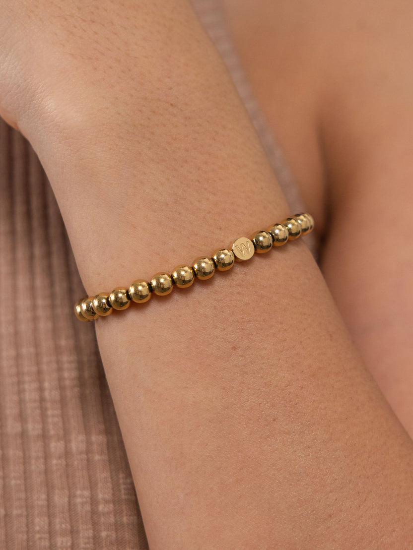 Letter W Armband