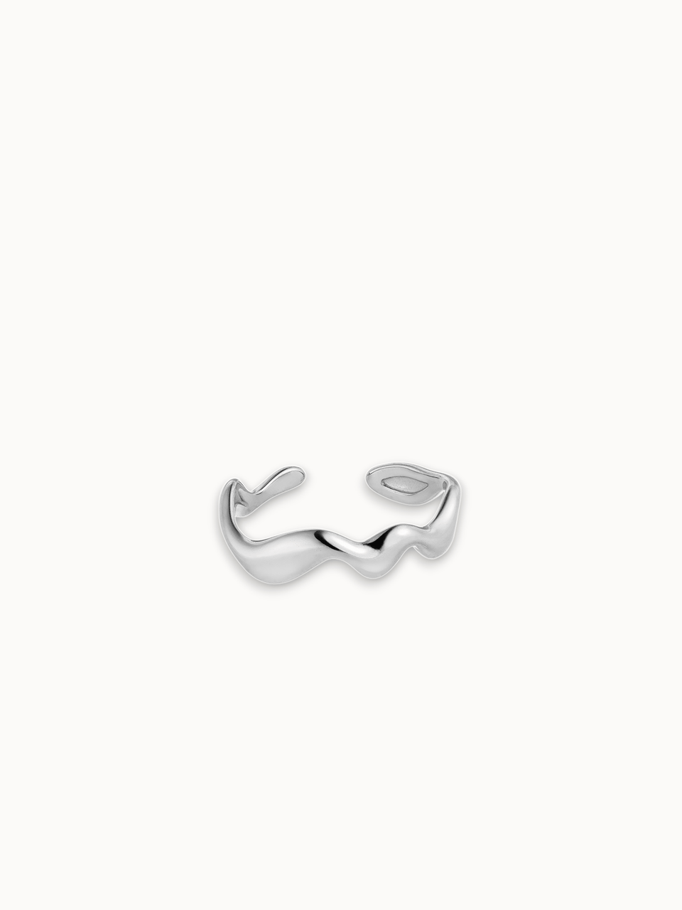 Abstrakt Wave Adjustable Ring