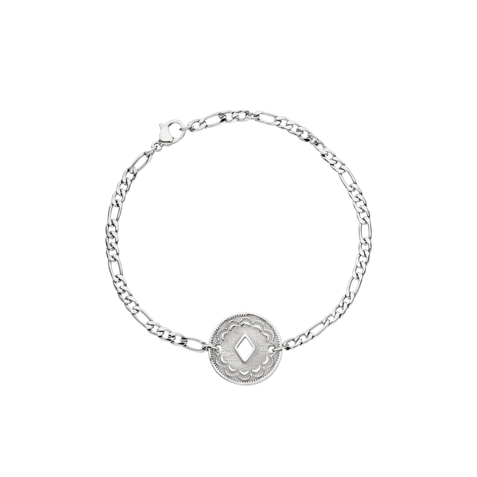 Silbernes Lolani Armband mit filigranem hawaiianischem Coin, elegant und nickelfrei, PURELEI Design.