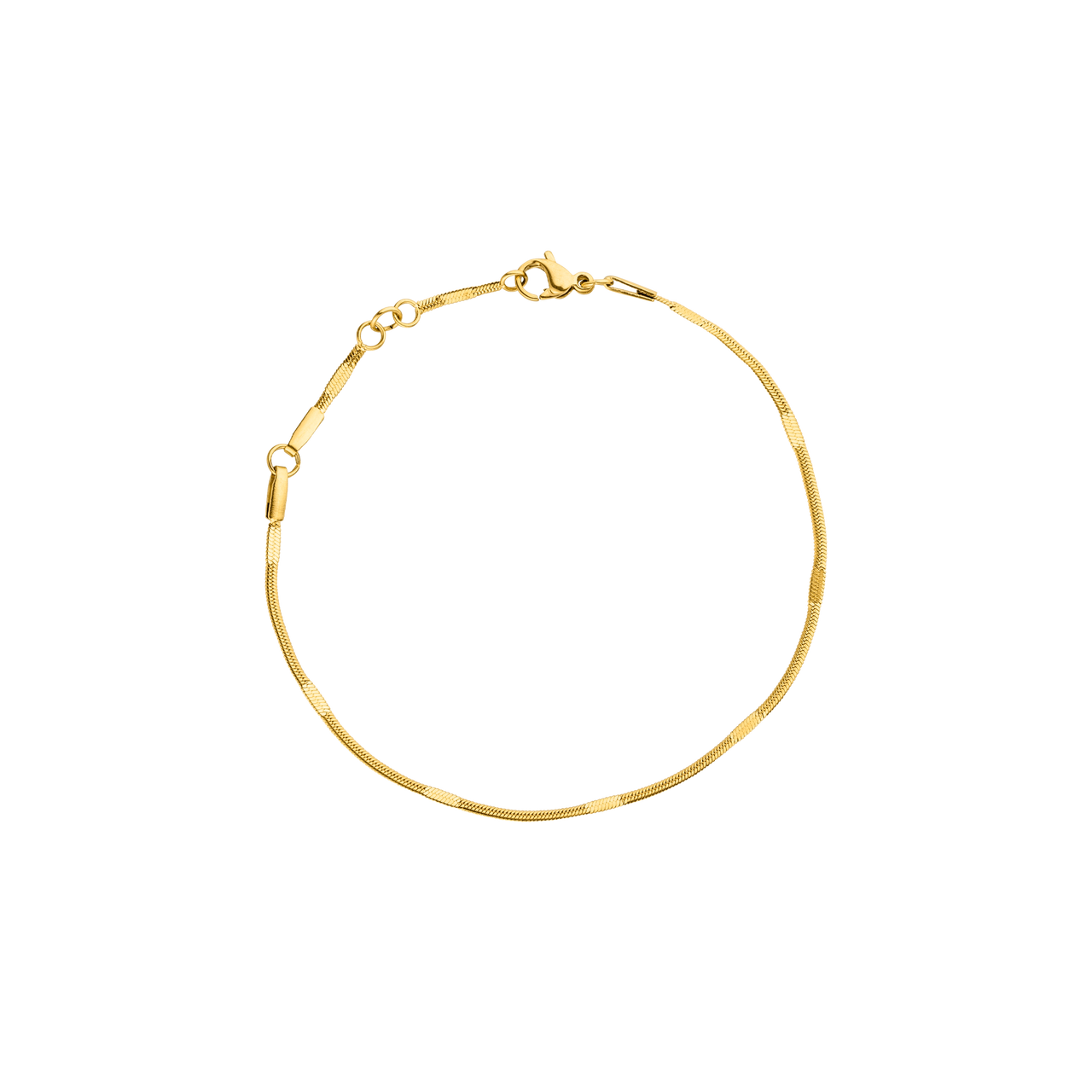 Feines, nickelfreies Kanani Armband aus 18K Gold-Edelstahl mit filigraner Struktur, elegant und hochwertig von PURELEI.