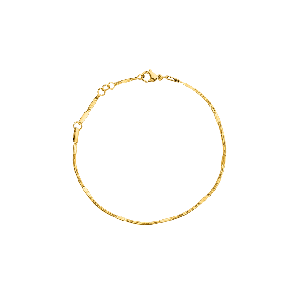 Feines, nickelfreies Kanani Armband aus 18K Gold-Edelstahl mit filigraner Struktur, elegant und hochwertig von PURELEI.