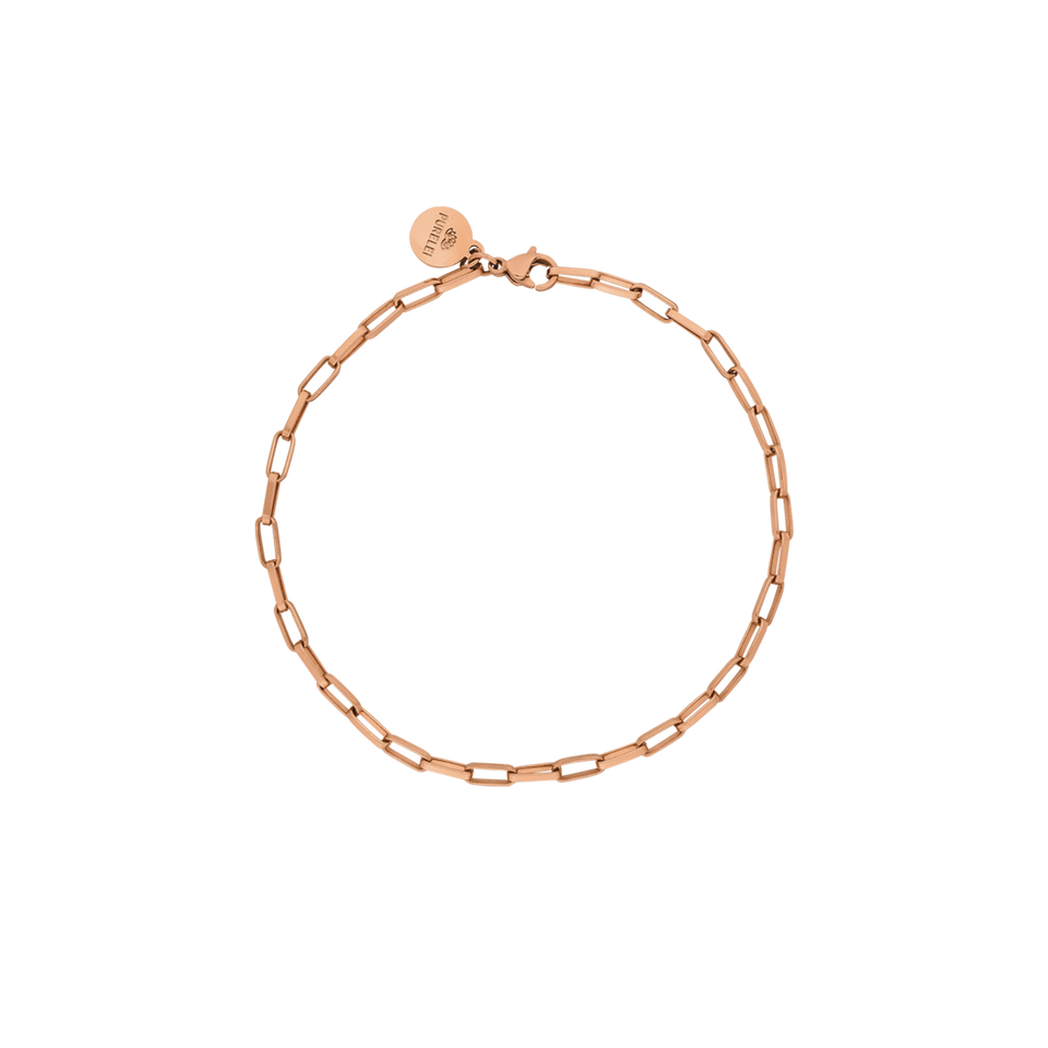 Waina Armband in 18K Roségold, feine Gliederkette, zart und elegant, PURELEI-Design für feminine Leichtigkeit.