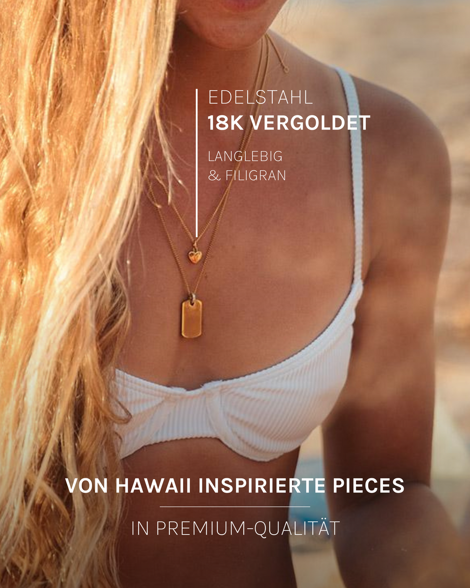 Heart Charm Kette von PURELEI, filigrane 18K vergoldete Edelstahlkette mit kleinem Herzanhänger, elegant und feminin.