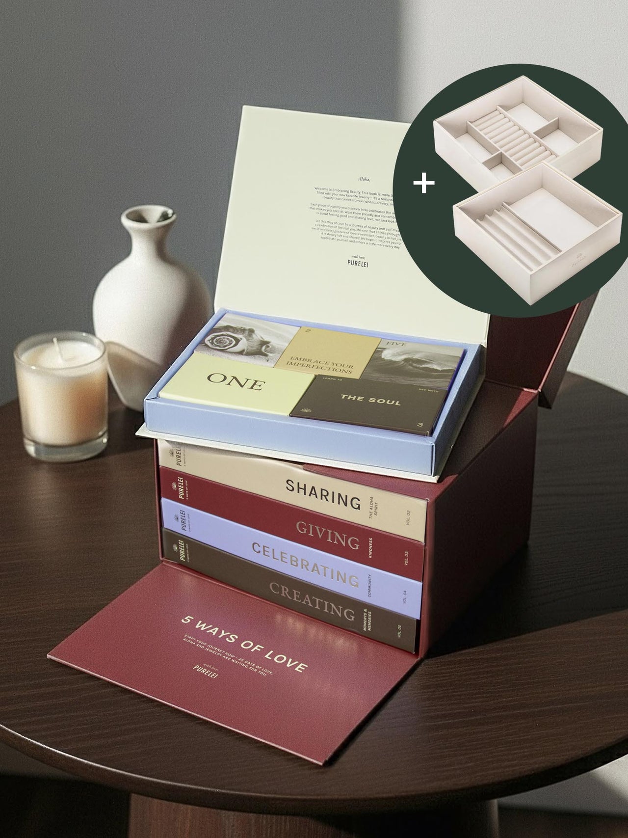 Schmuck Adventskalender + 2 Schmuck-Trays