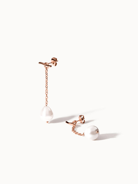 Drop Pearl Earrings