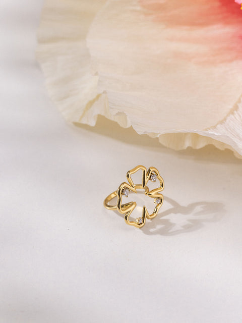 Jewelry Box Hibiscus Ring