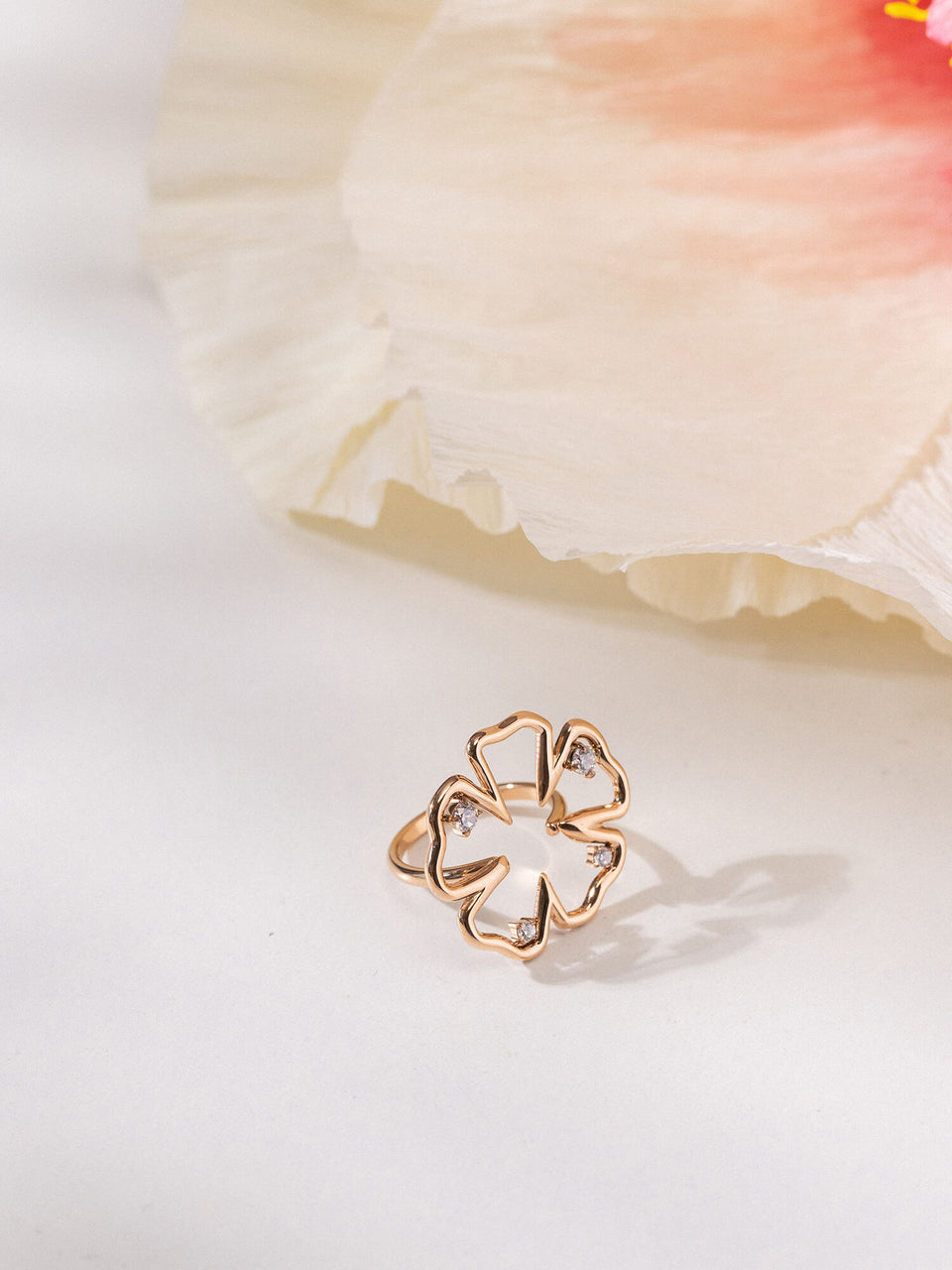 Jewelry Box Hibiscus Ring