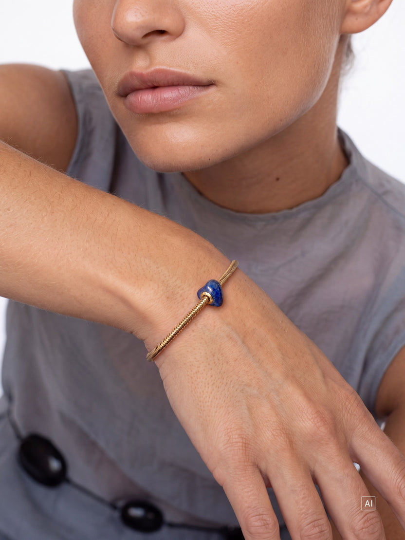 LEI Lapislazuli Herz Charm