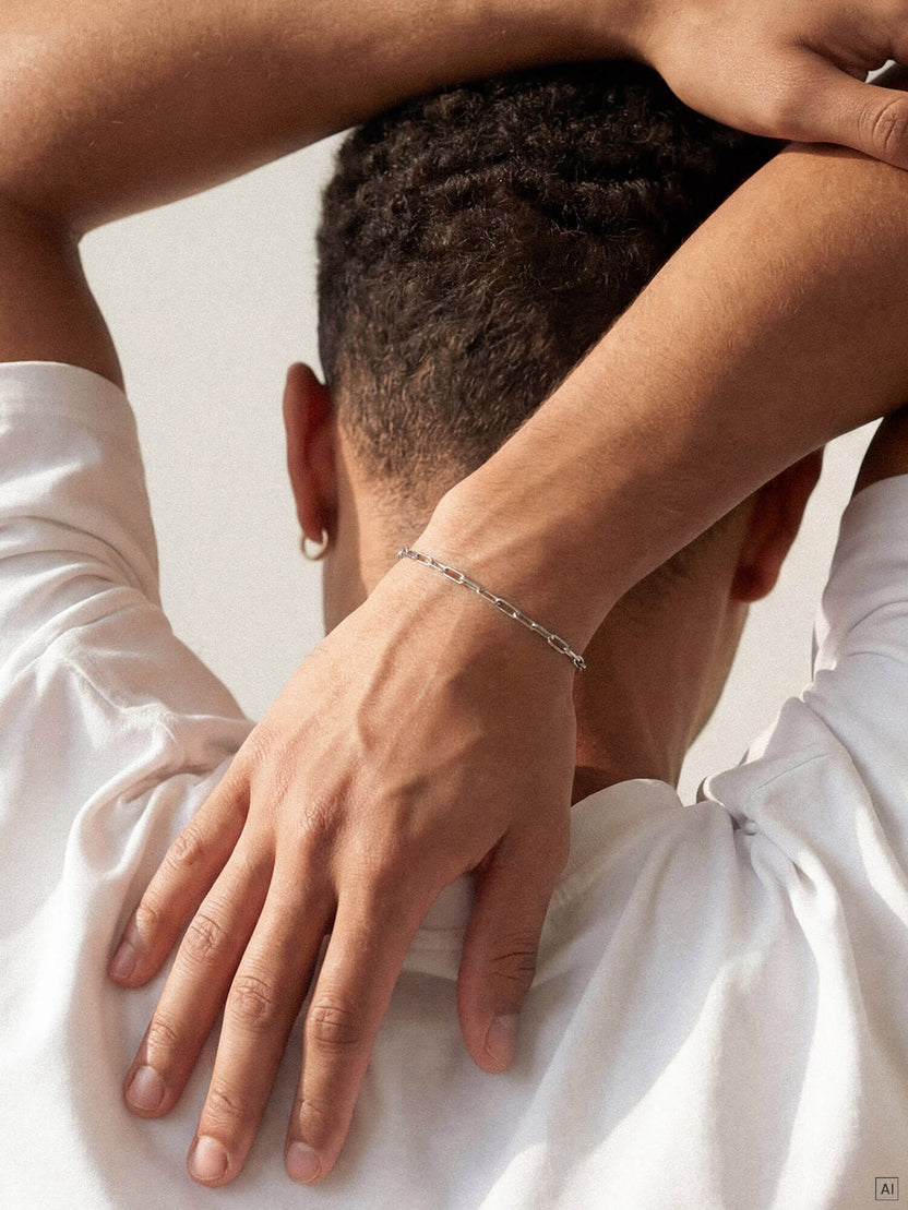 Link Chain Armband lang