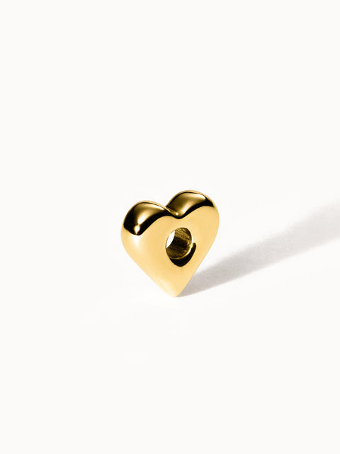 PURELEI Lei Herz Bubble Charm in 14K Gold, rund und verspielt, symbolisiert Liebe und feminine Leichtigkeit.
