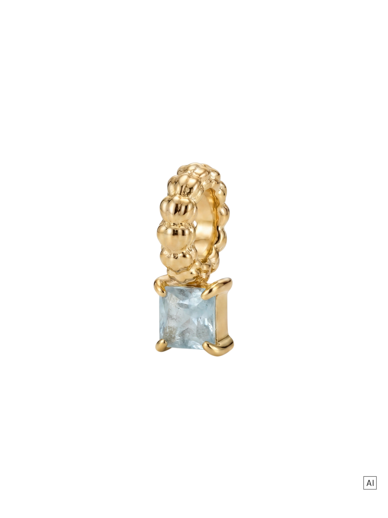 LEI Geburtsstein Charm März Aquamarin