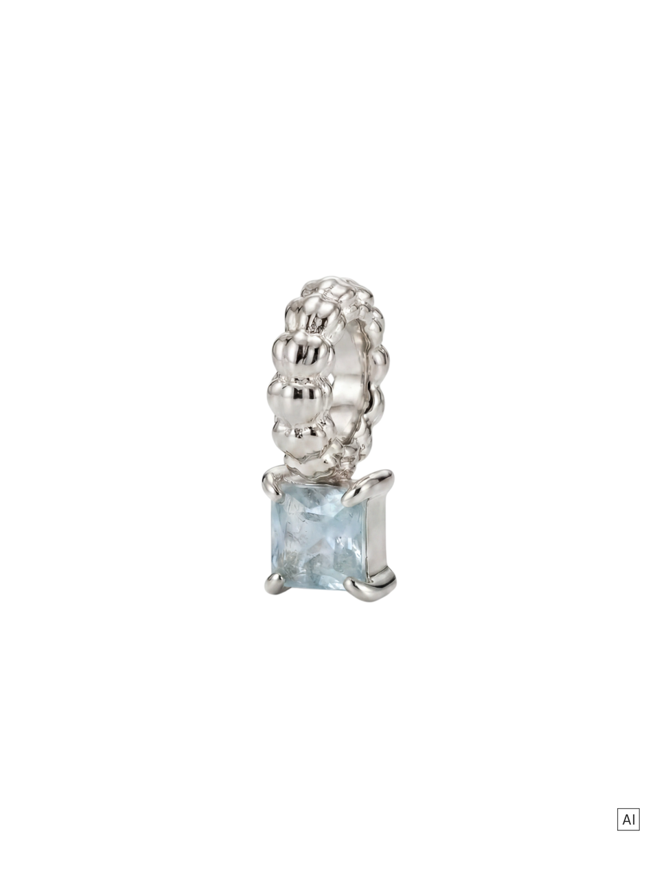 LEI Geburtsstein Charm März Aquamarin