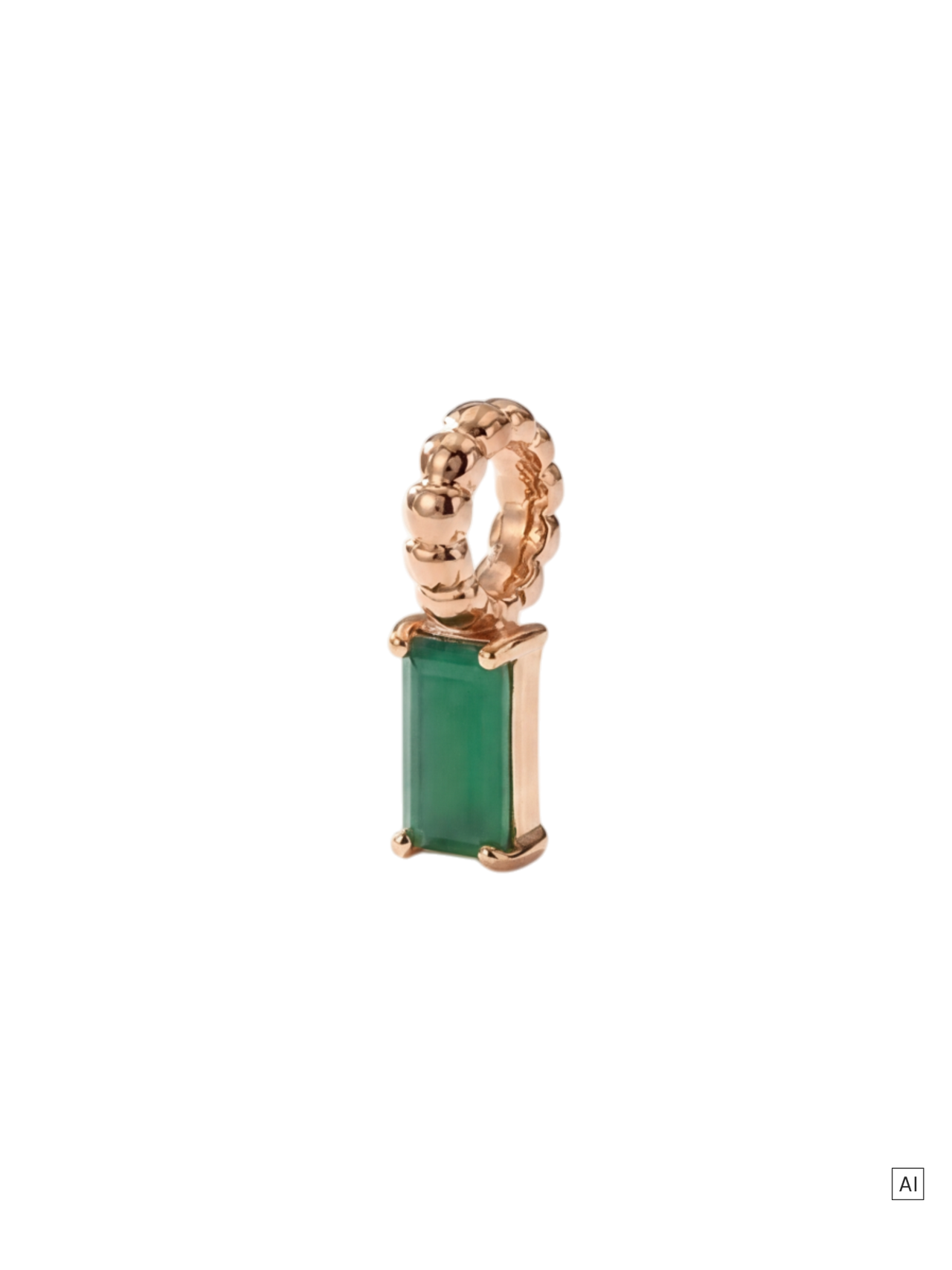 LEI Geburtsstein Charm Mai Chrysopras