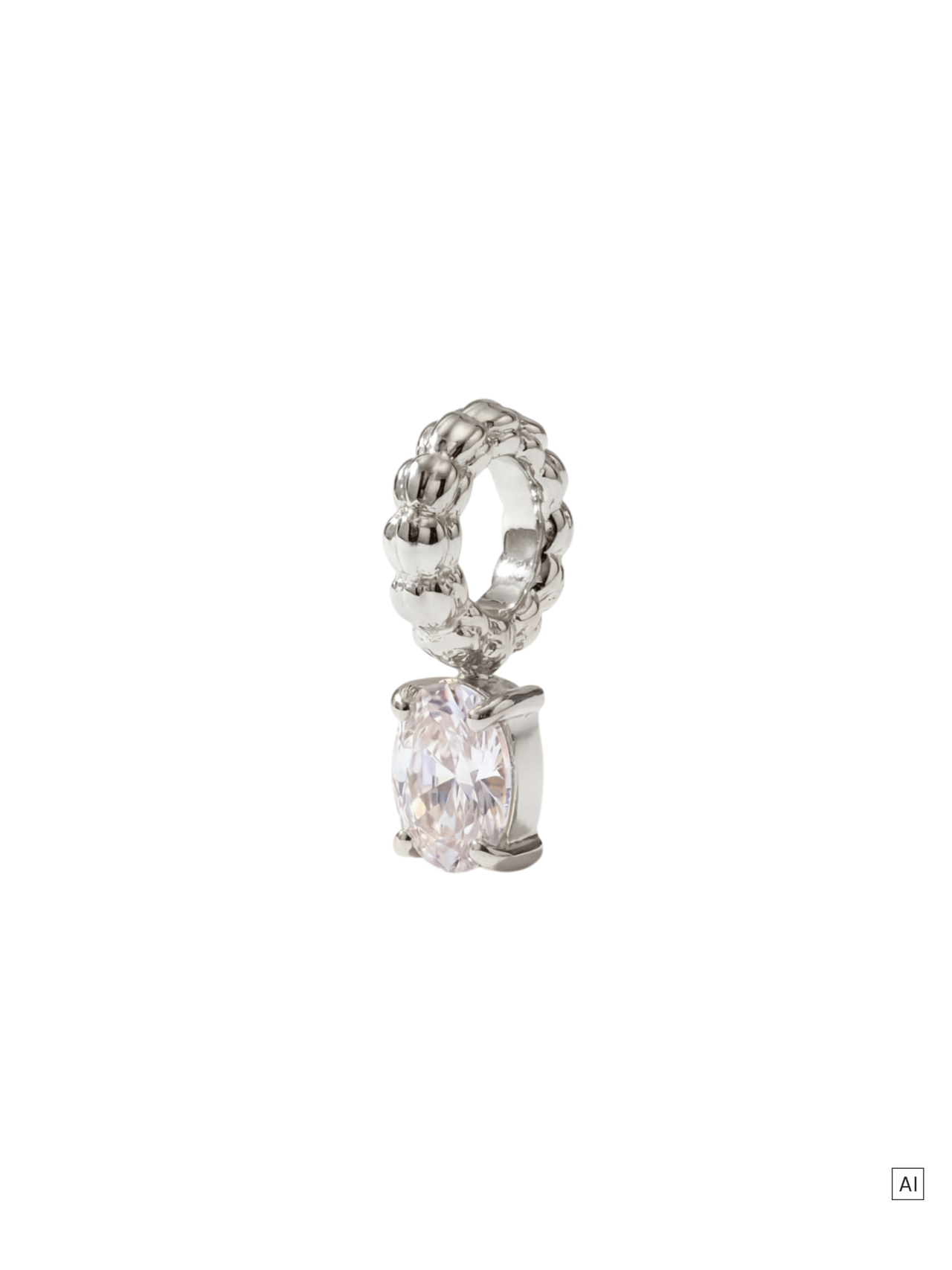 LEI Geburtsstein Charm April Bergkristall