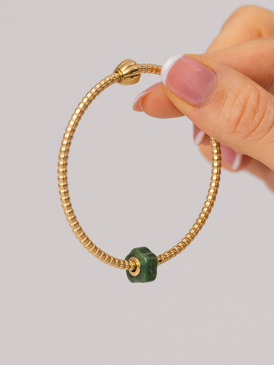 LEI Jade Flower Charm