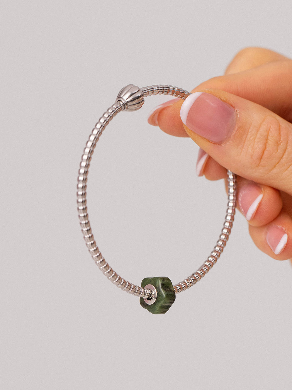 LEI Jade Flower Charm