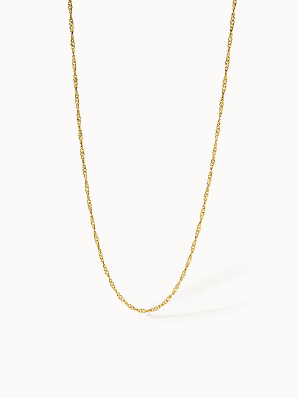 PURELEI Kaula Kette aus 18K vergoldetem Edelstahl, feines gedrehtes Design, elegant und zeitlos.