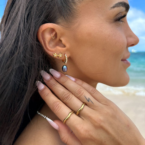 22201-Earring-Pearly-Gold