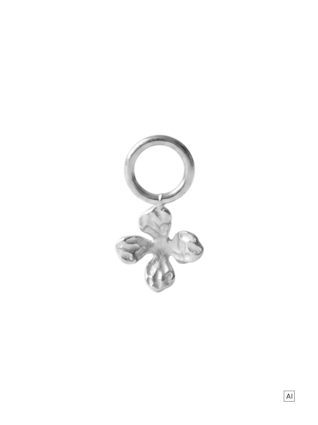 Veilchen Ohrring-Charm 
- Geburtsblume Feburar