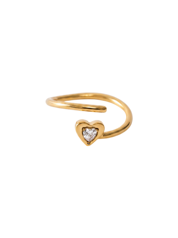Adjustable Heart Ring