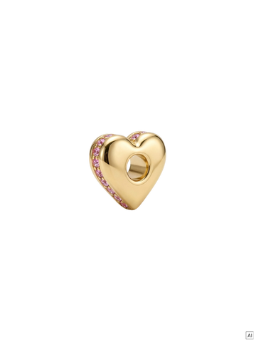 LEI Sparkling Heart Charm