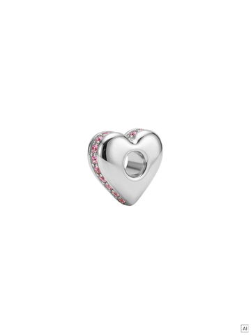 LEI Sparkling Heart Charm