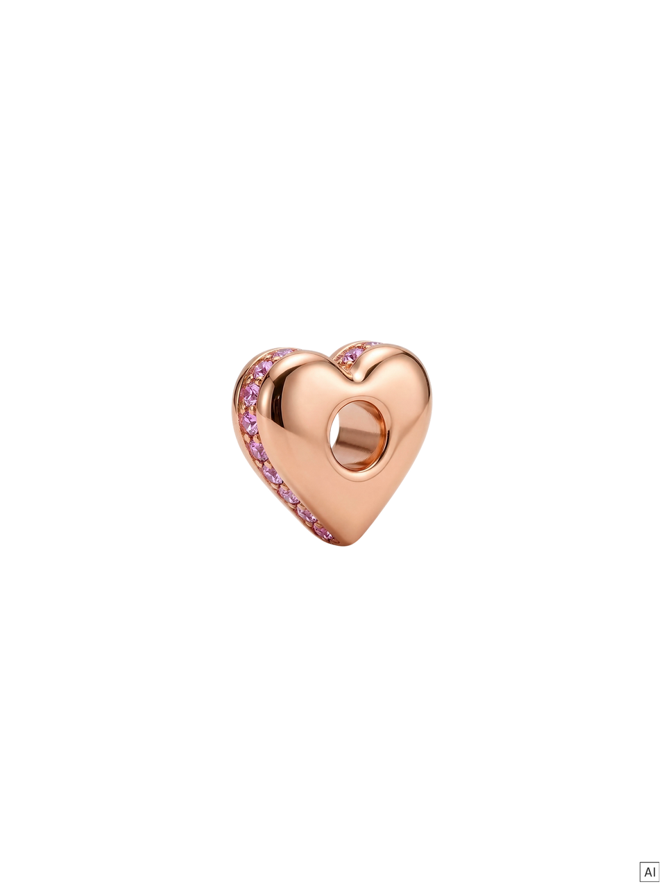 LEI Sparkling Heart Charm