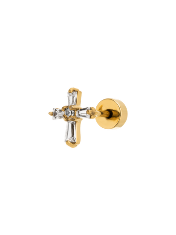 Glitter Cross Piercing