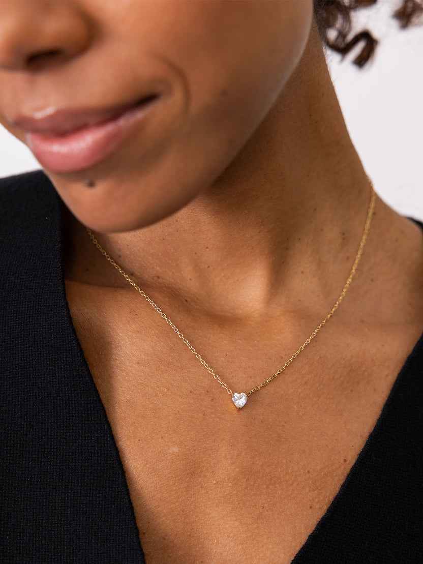 White Heart Kette