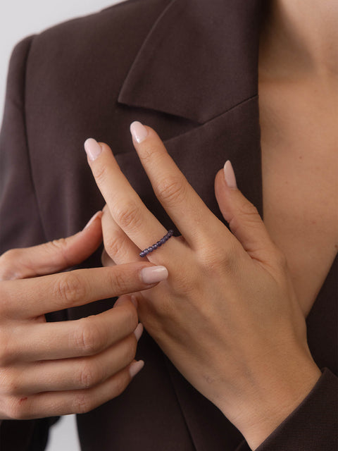 Amethyst Anxiety Ring