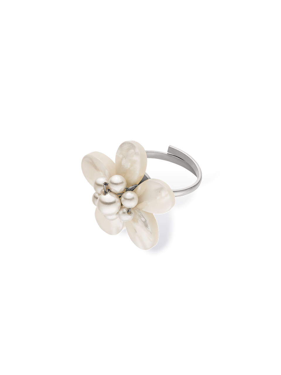 Pearly Flower Ring