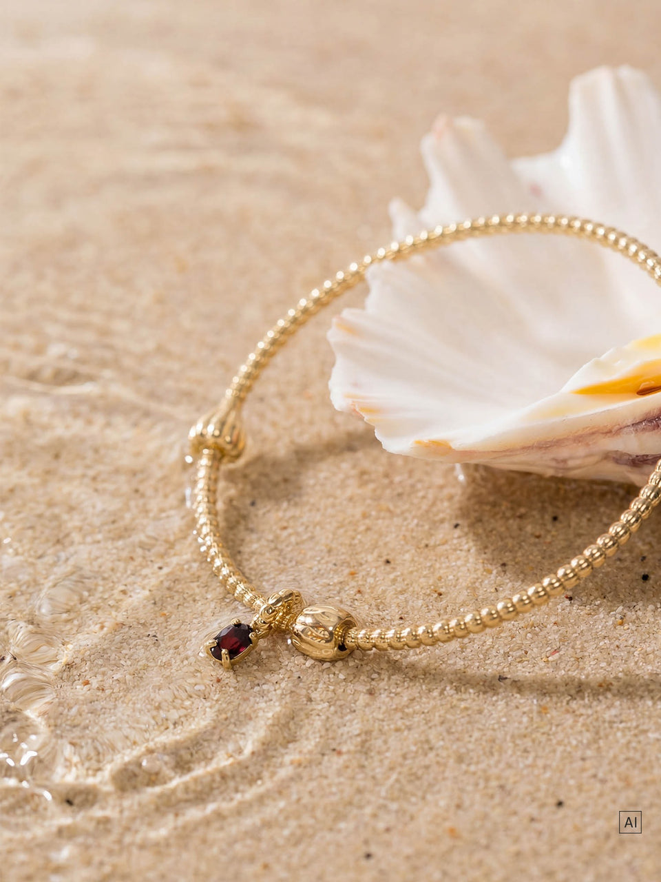 LEI Geburtsstein Charm Januar Granat